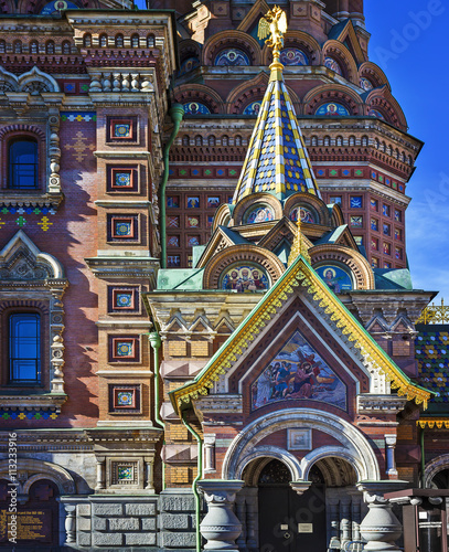 Church of the Savior on Spilled Blood in Saint Petersburg. Russia