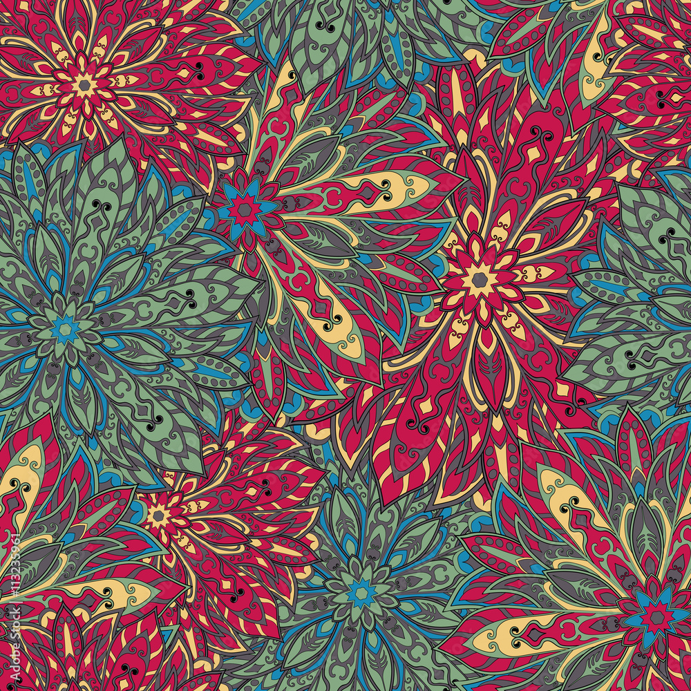 Seamless mandala pattern