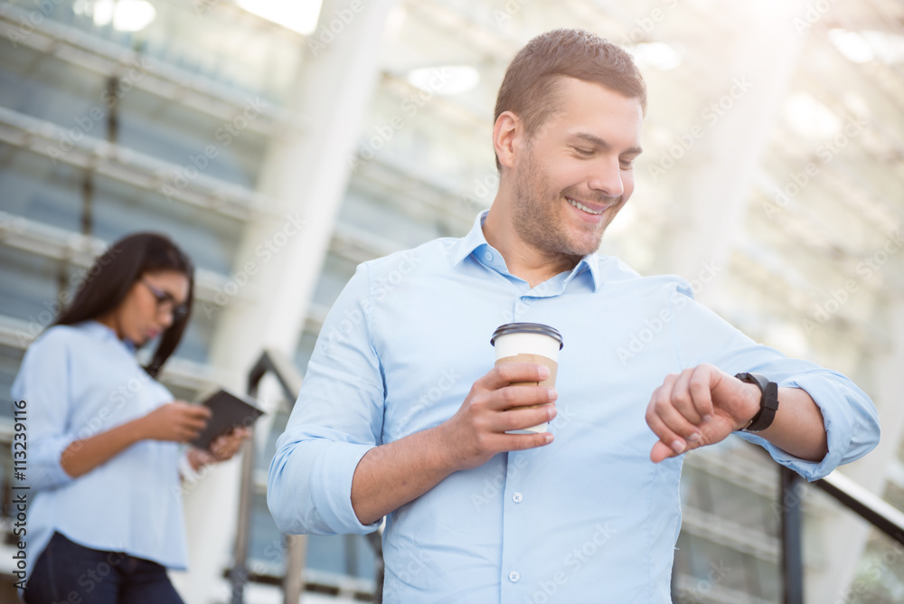 Fototapeta premium Business modern time