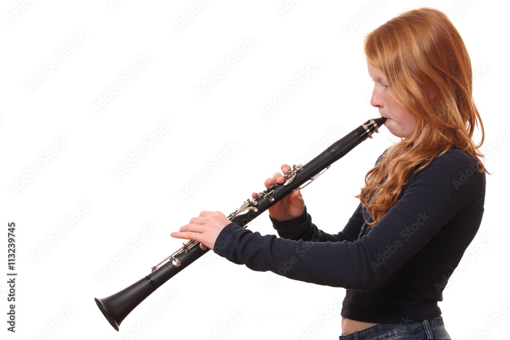 Obraz premium Clarinet player