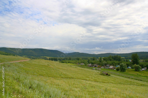 Beautiful summer village landscape © Devyatkin