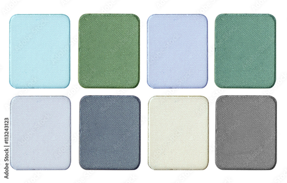 Fototapeta premium Make up color palette isolate on white.