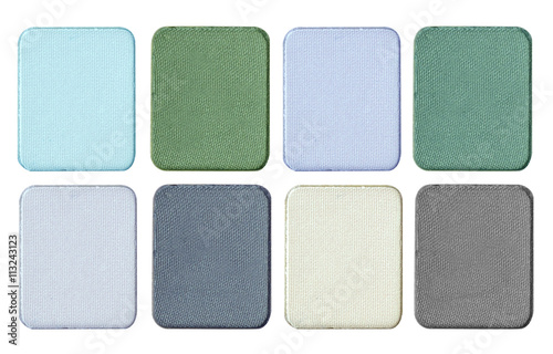 Make up color palette isolate on white.