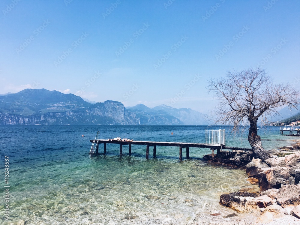 beautiful view of Garda Lake 