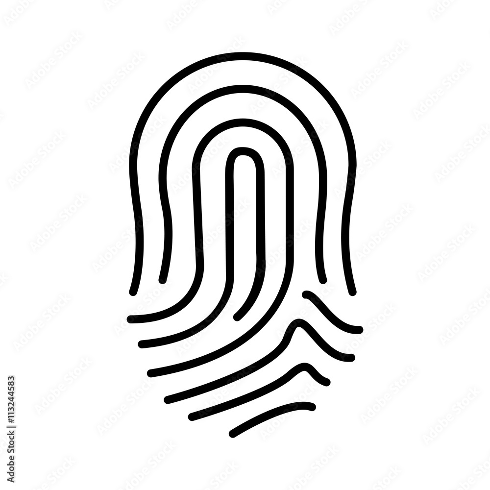 finger print icon , vector finger print icon , vector