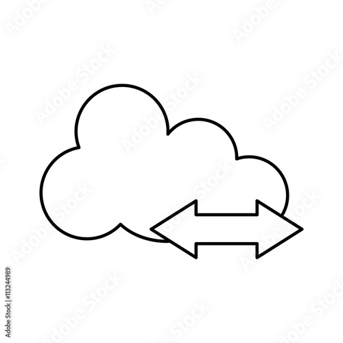cloud concept illustration , vector photo