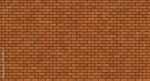 seamless brick masonry. Red brick wall seamless Vector illustration background