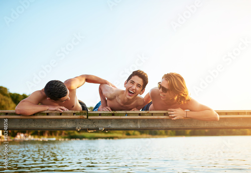 Fotografie Ticklish teenager being teased