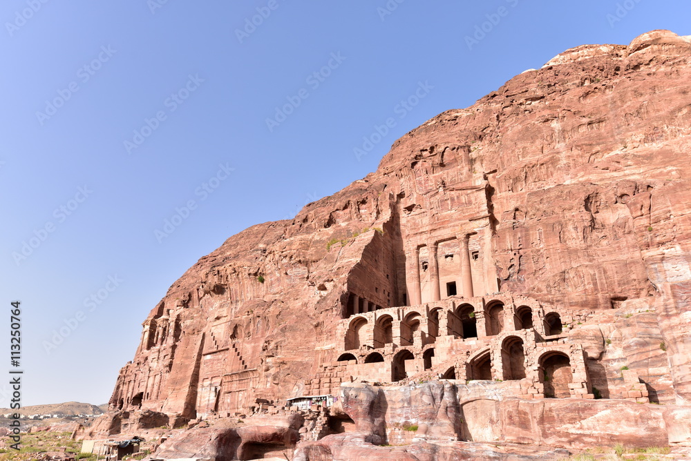 The Urn Tomb was one of the Royal Tombs of Petra