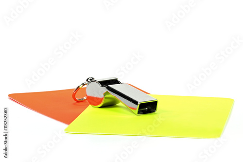 referee equipment isolated on white background