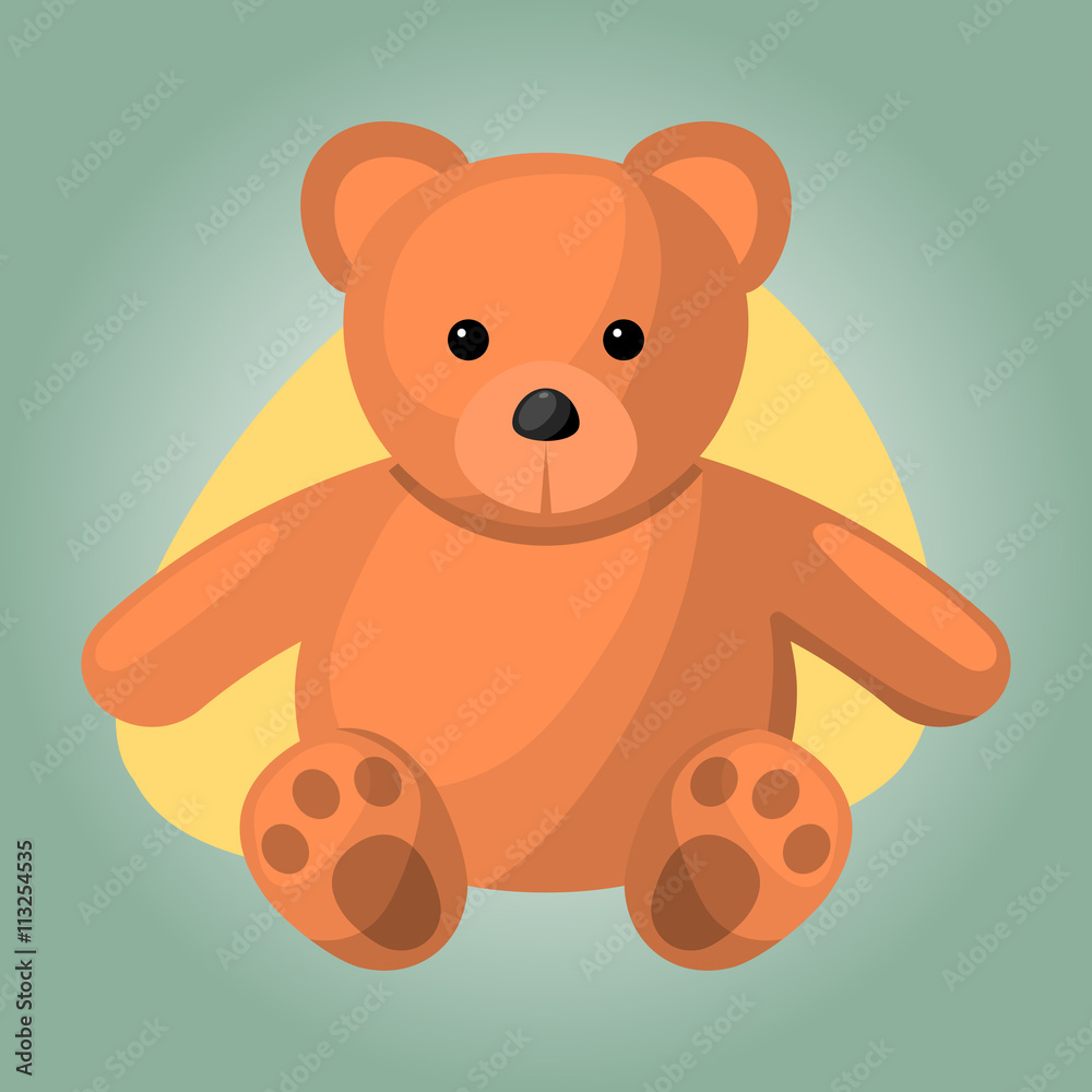 Teddy colorful icon Teddy colorful icon