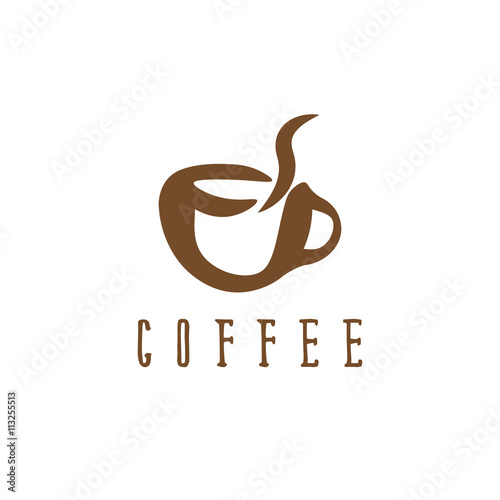 vector illustration concept with cup of coffee