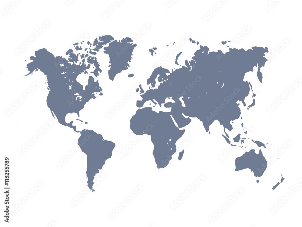 World map silhouette World map silhouette