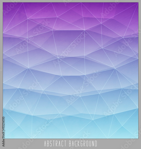 Abstract geometric polygon facet background mosaic made by triangles. Vector illustration, eps10