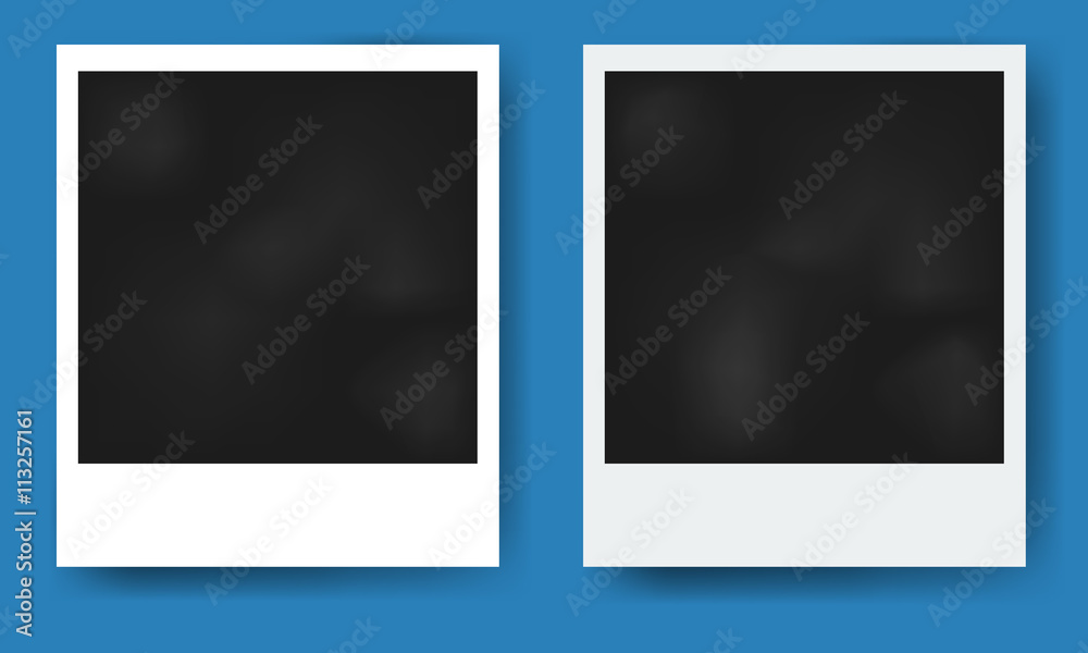 Realistic photo frame with shadow vector design Realistic photo frame with shadow vector design