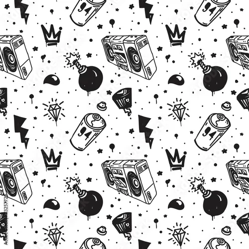 Tapety Wzór graffiti