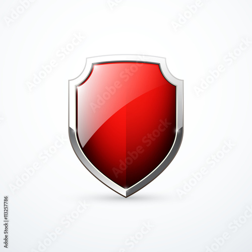 Vector red shield