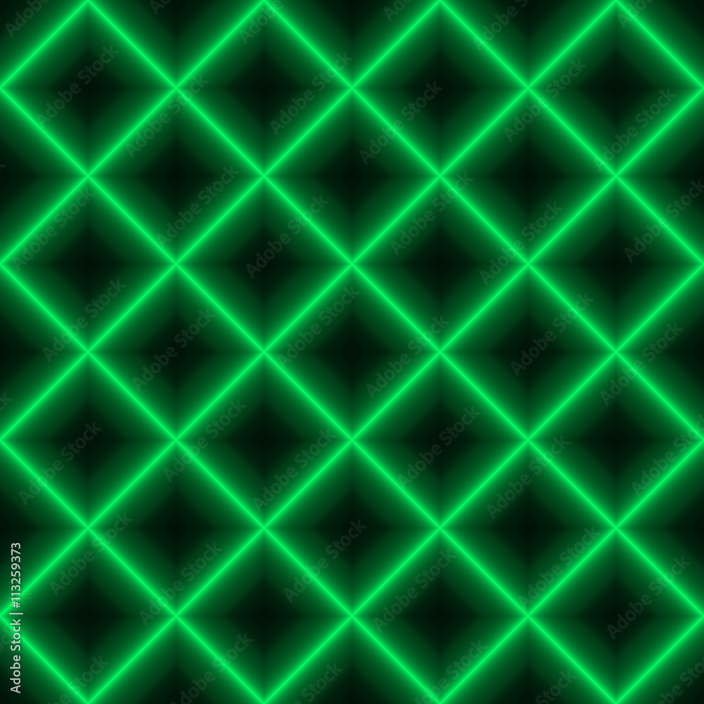 Green square laser grid - seamless background Stock Vector | Adobe Stock