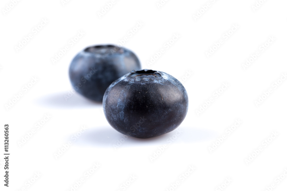 Blueberries on white background Blueberries on white background