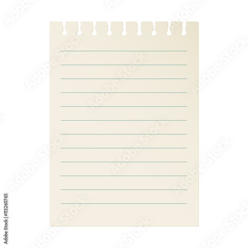 Page notepad. Vintage.
