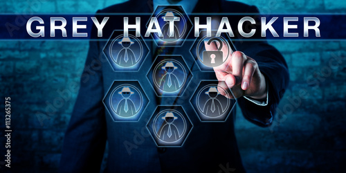 Cyber Security Manager Touching GREY HAT HACKER