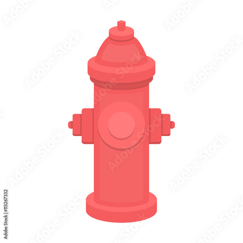 Hydrant vector icon in cartoon style for web