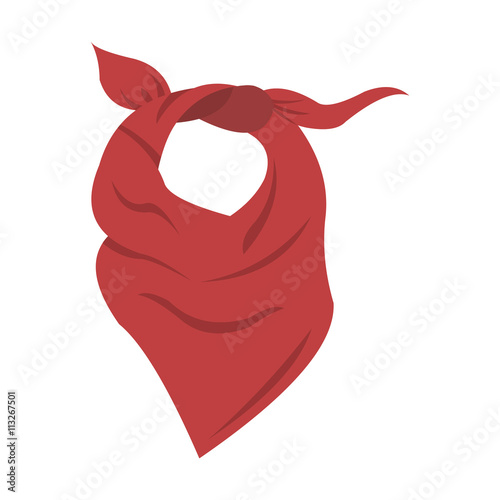 Cowboy scarf icon cartoon. Singe western icon from the wild west set.