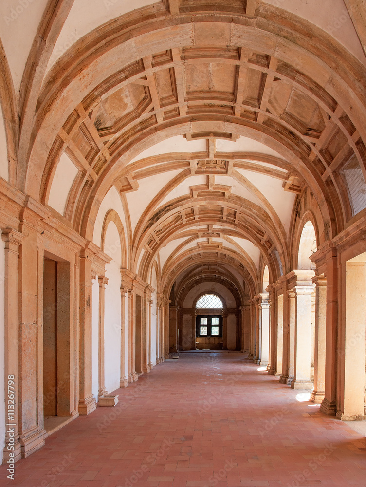 The Convent of the Order of Christ interior in Tomar, Portugal