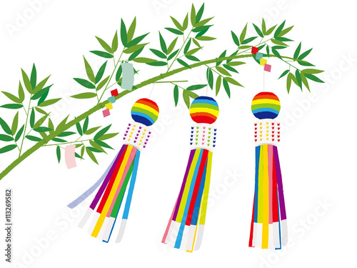 Japanese Sendai Tanabata Festival