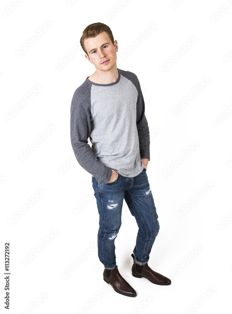 cool boy with cool facial expression poses in studio cool boy with cool facial expression poses in studio
