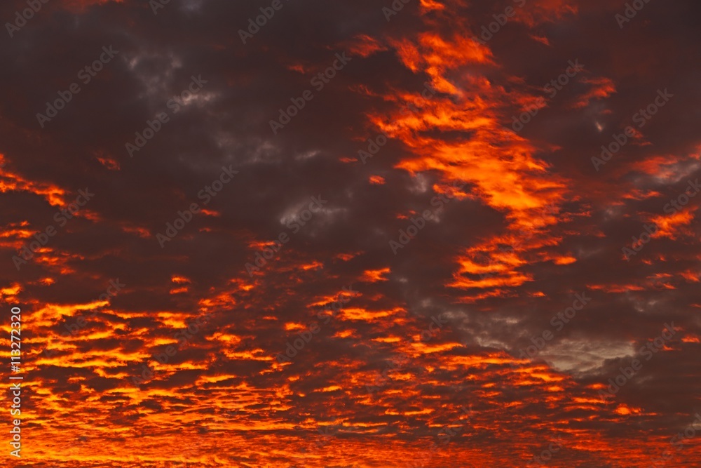 Sunset sky clouds