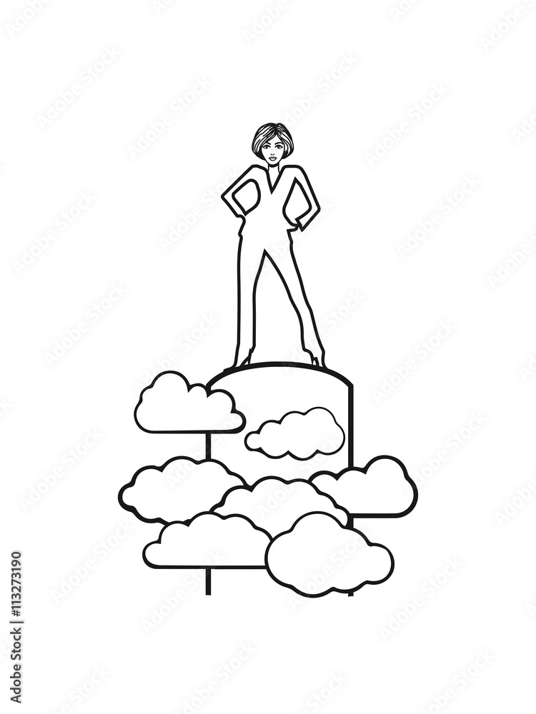 Obraz premium successful winner siegerin champion female