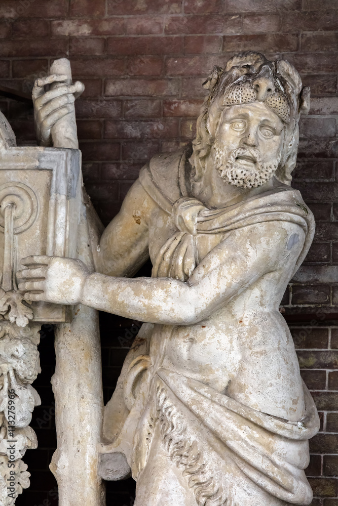 Statue of Hercules at the Loggia dei Militi, Cremona, Italy