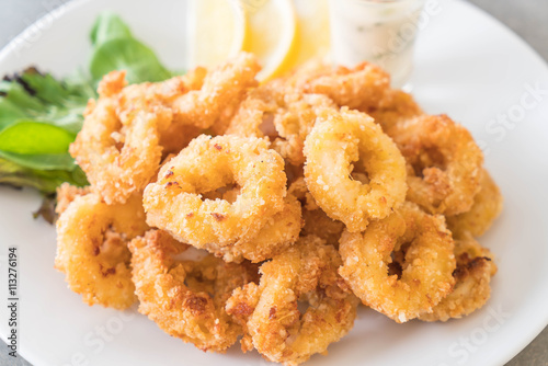 fried squid (calamari rings)