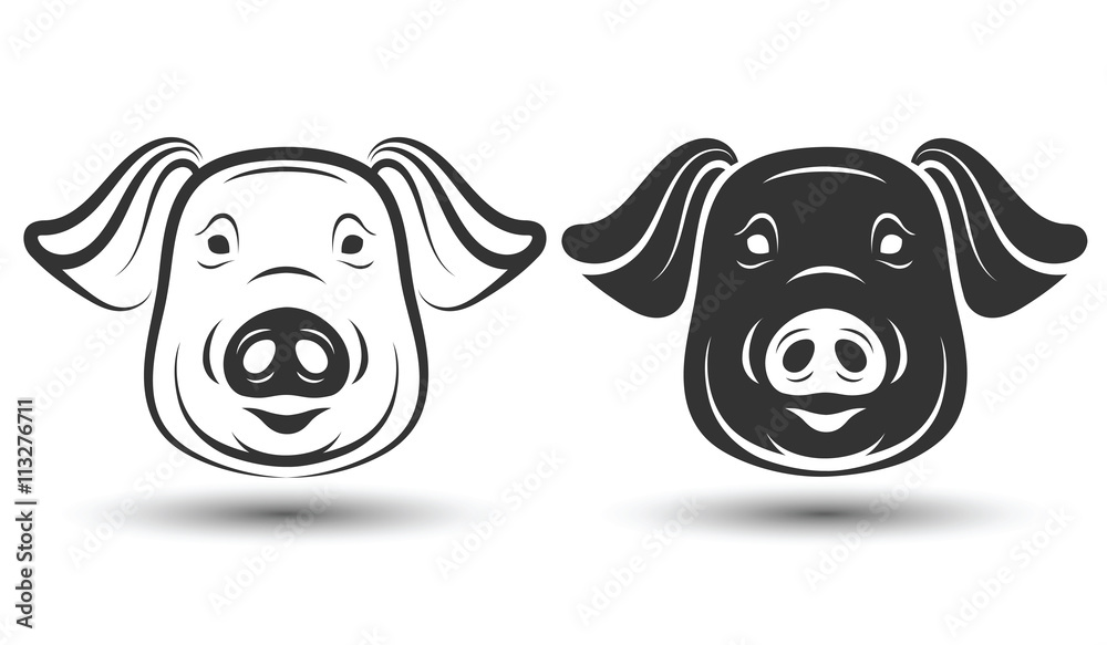 face pig vector face pig vector