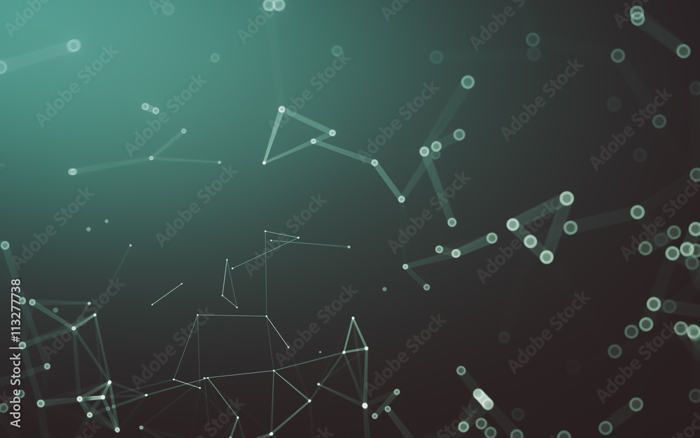 Abstract polygonal space low poly dark background, 3d rendering Abstract polygonal space low poly dark background, 3d rendering