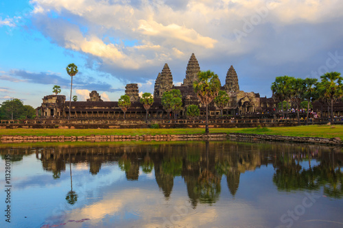Angor Wat  ancient architecture in Cambodia