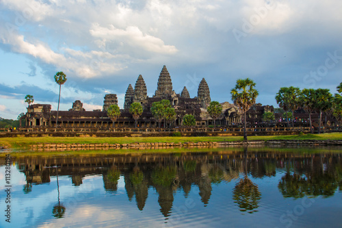 Angor Wat  ancient architecture in Cambodia