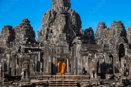 Bayons Angor Wat, ancient architecture in Cambodia