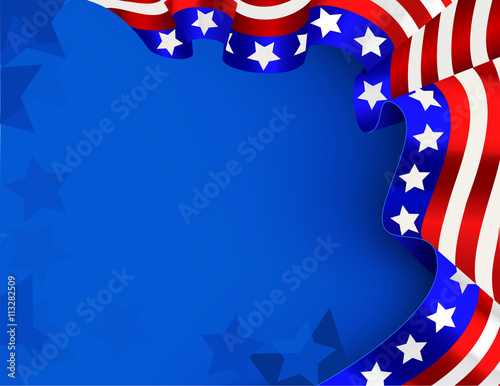 US flag background