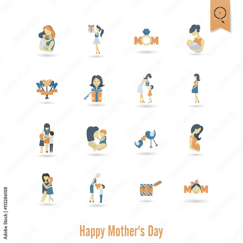 Happy Mothers Day Icons Happy Mothers Day Icons
