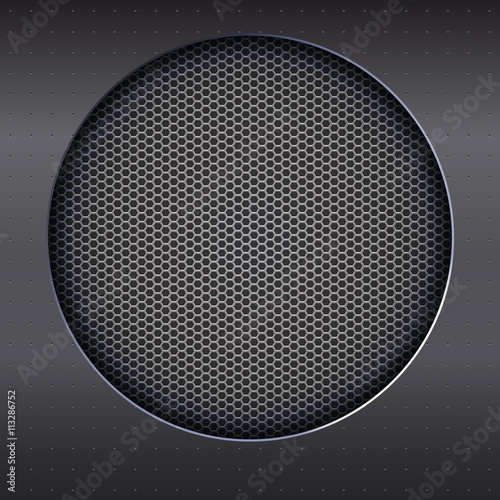 Background with speakers metal mesh. 