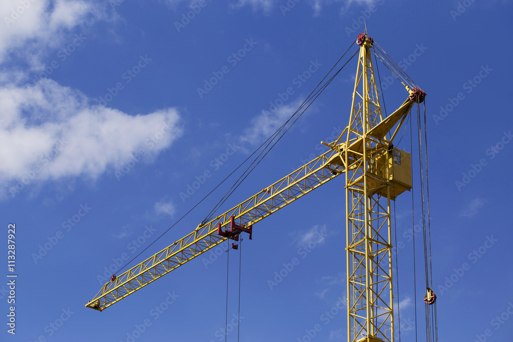 the construction crane