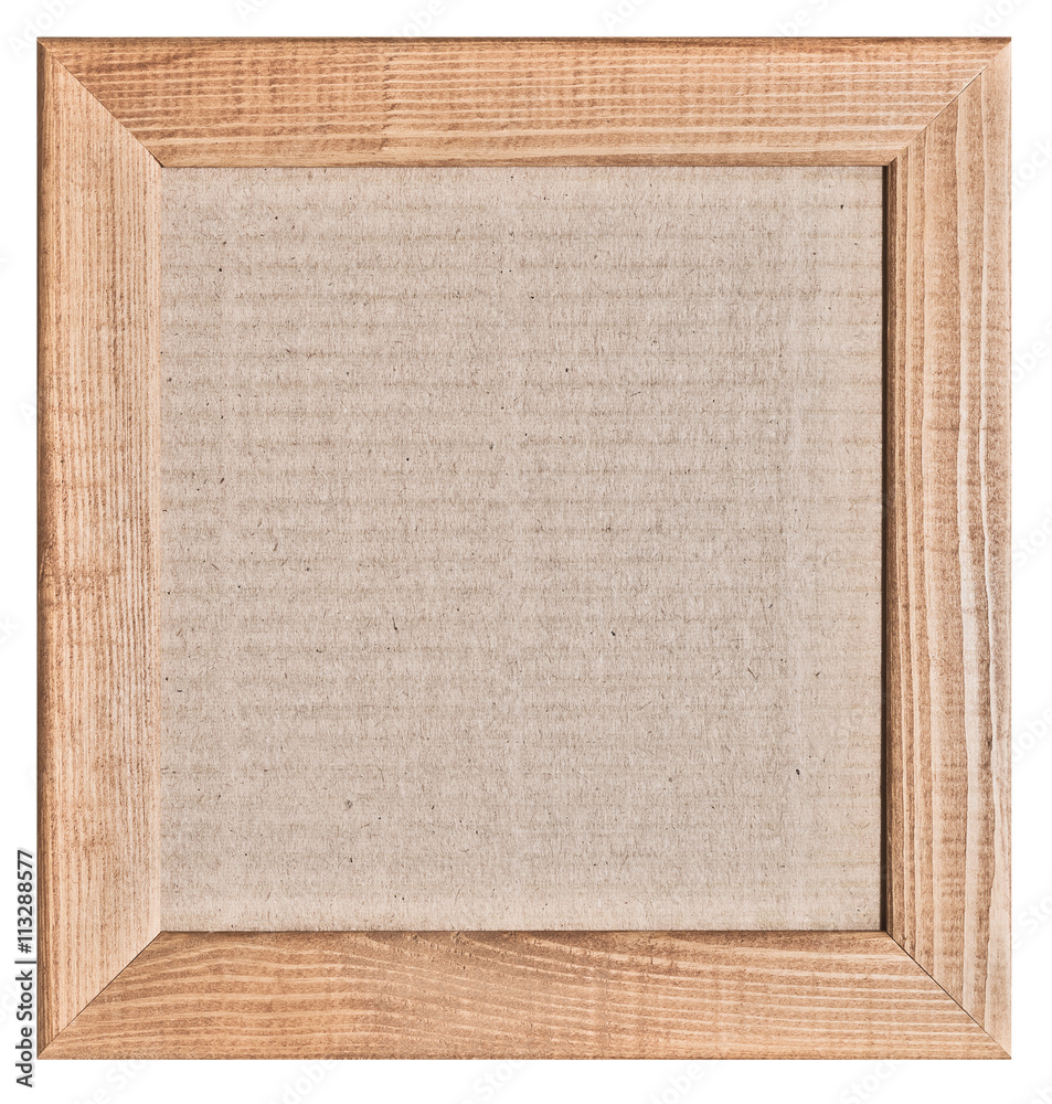 Fototapeta premium Frame with cardboard can be used as background