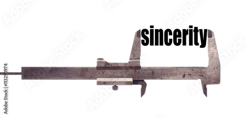 Small sincerity concept