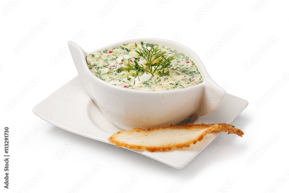 Cold soup okroshka