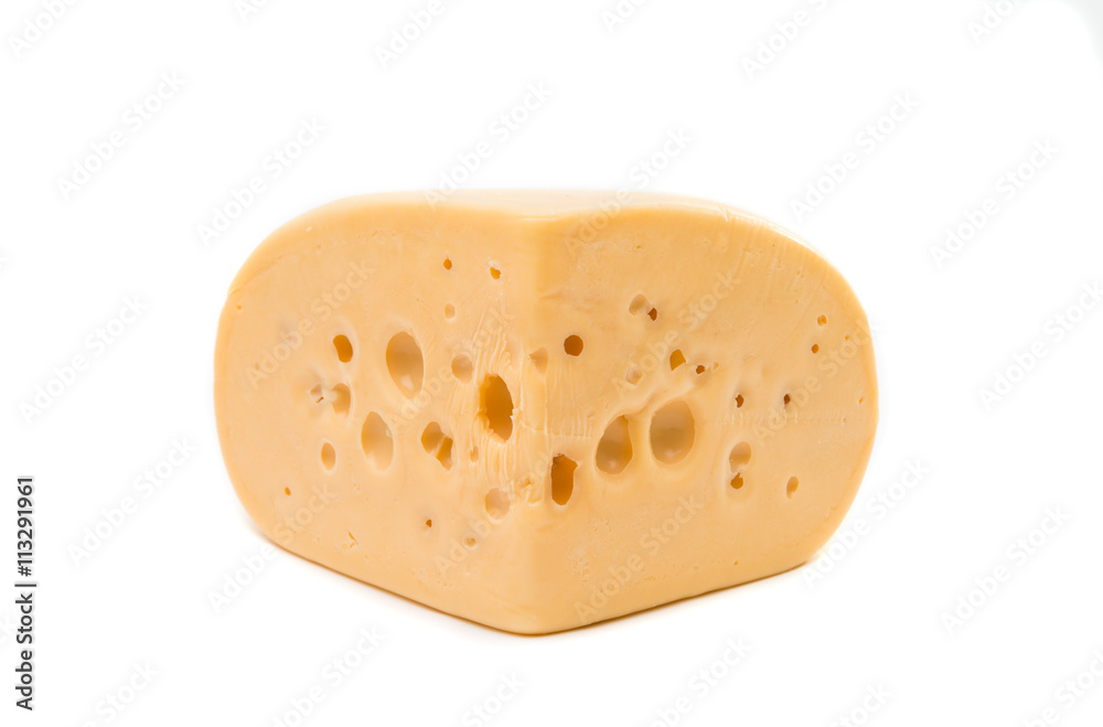 a large piece of cheese a large piece of cheese