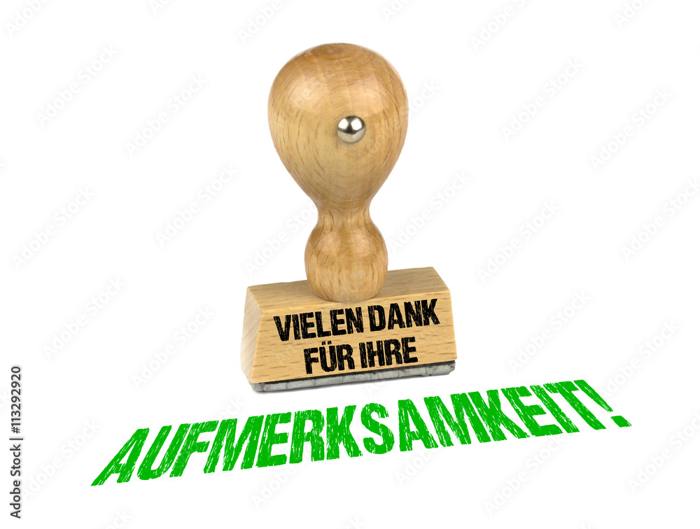 Stempel Vielen Dank für Ihre Aufmerksamkeit! Stock Photo Adobe Stock