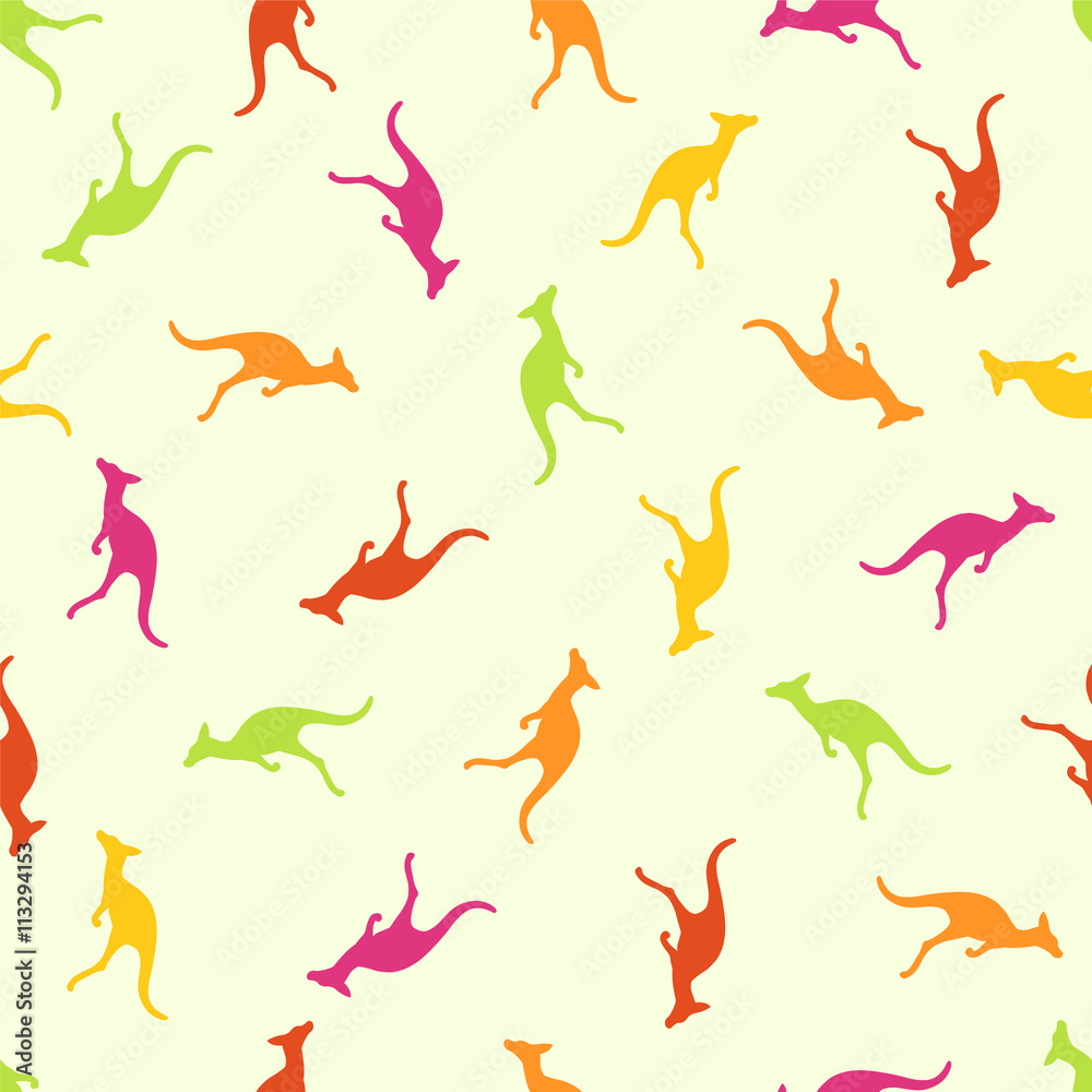 Seamless pattern - kangaroo Seamless pattern - kangaroo