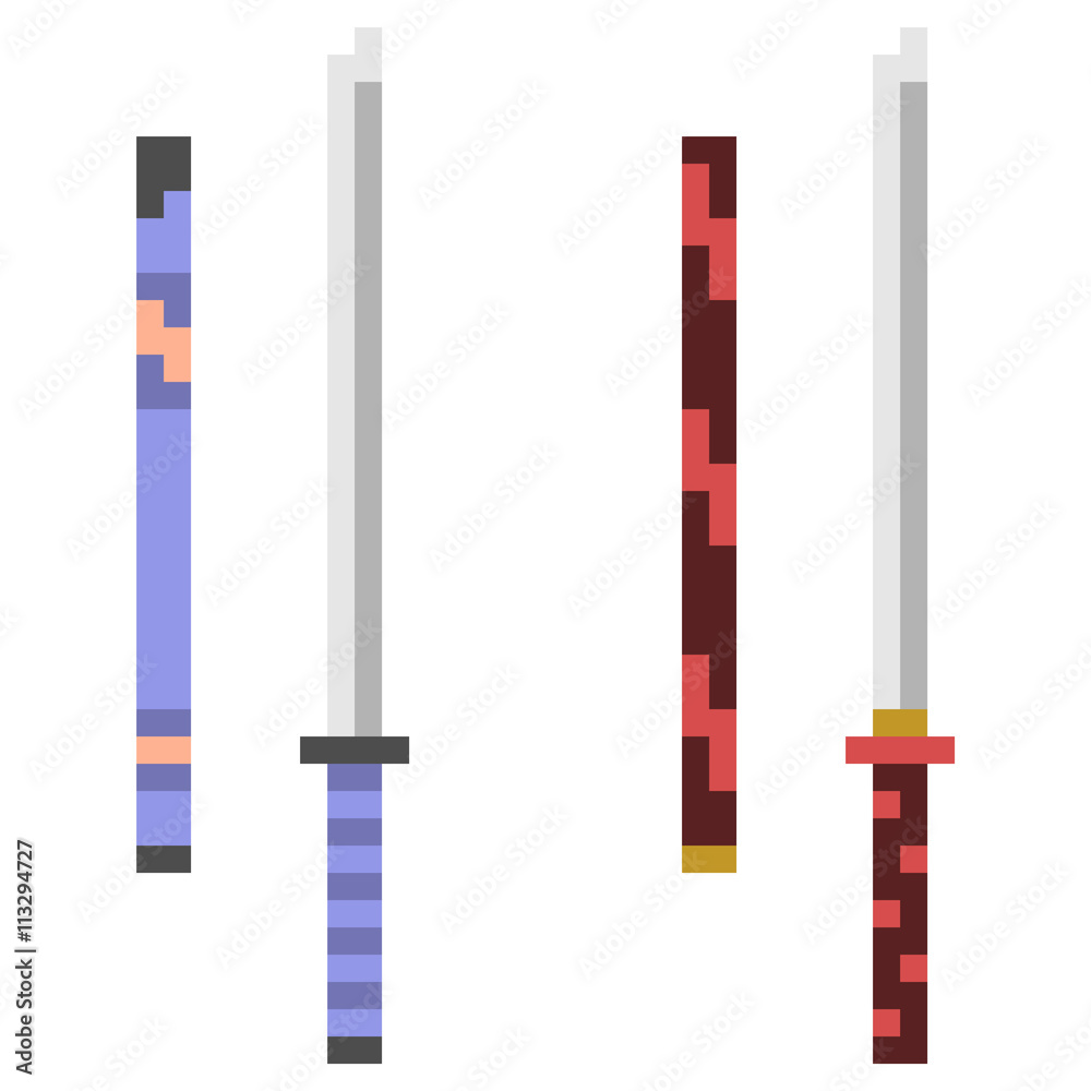 pixel art katana pixel art katana